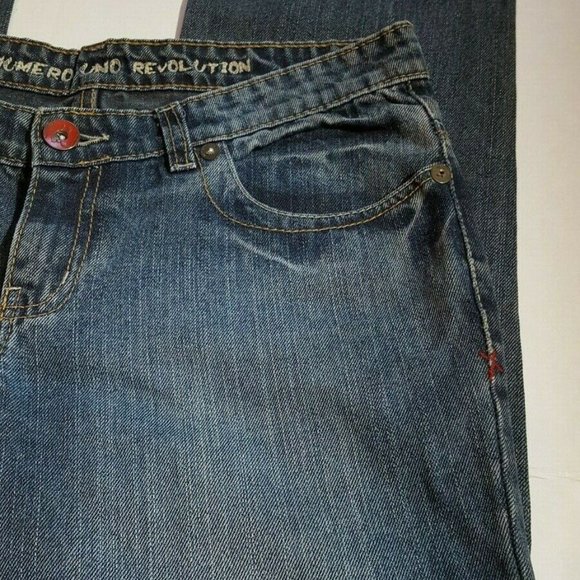 Revolution Numero Uno Jeans NU Raw with Fades Blue Denim Size 30 Women - Picture 8 of 10
